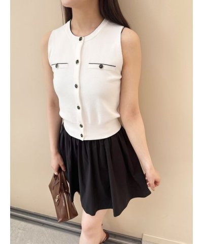 Sustainableニットジレプルオーバー