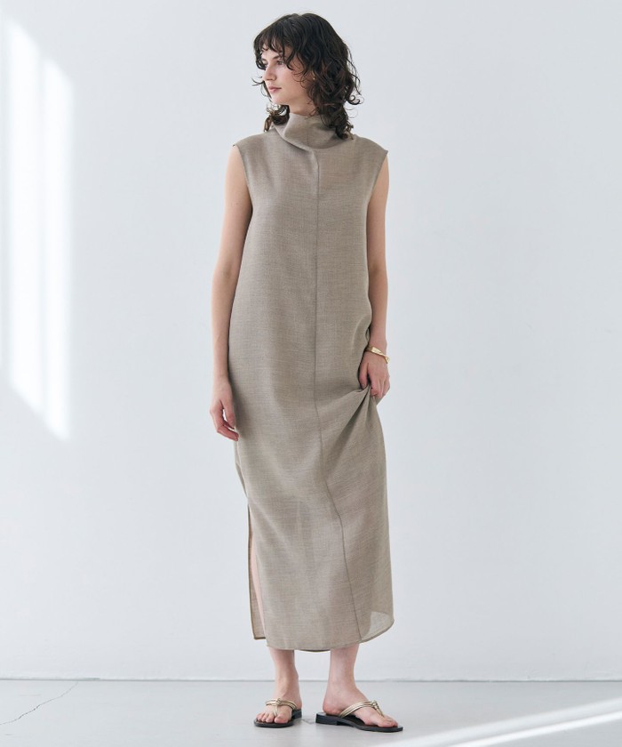 BEIGE 【洗える・吸水速乾・防シワ・eclat 7・8月号掲載】LIATRIS / オフ FLAX 4 BEIGE 【洗える・吸水速乾・防シワ・eclat 7・8月号掲載】LIATRIS / オフ FLAX 4