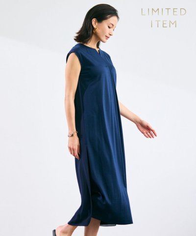 【WEB限定・洗える】MELISSA / バックシフォンスキッパーロングワンピー