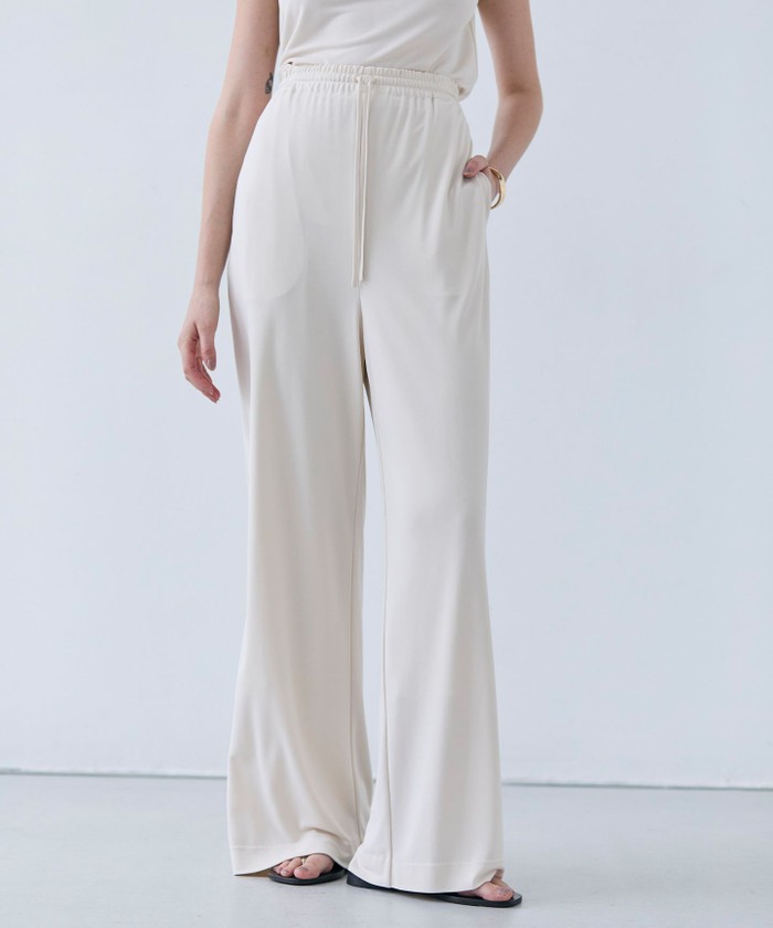BEIGE 【洗える】MELLE / ハイストレッチイージーパンツ ECRU 2 BEIGE 【洗える】MELLE / ハイストレッチイージーパンツ ECRU 2