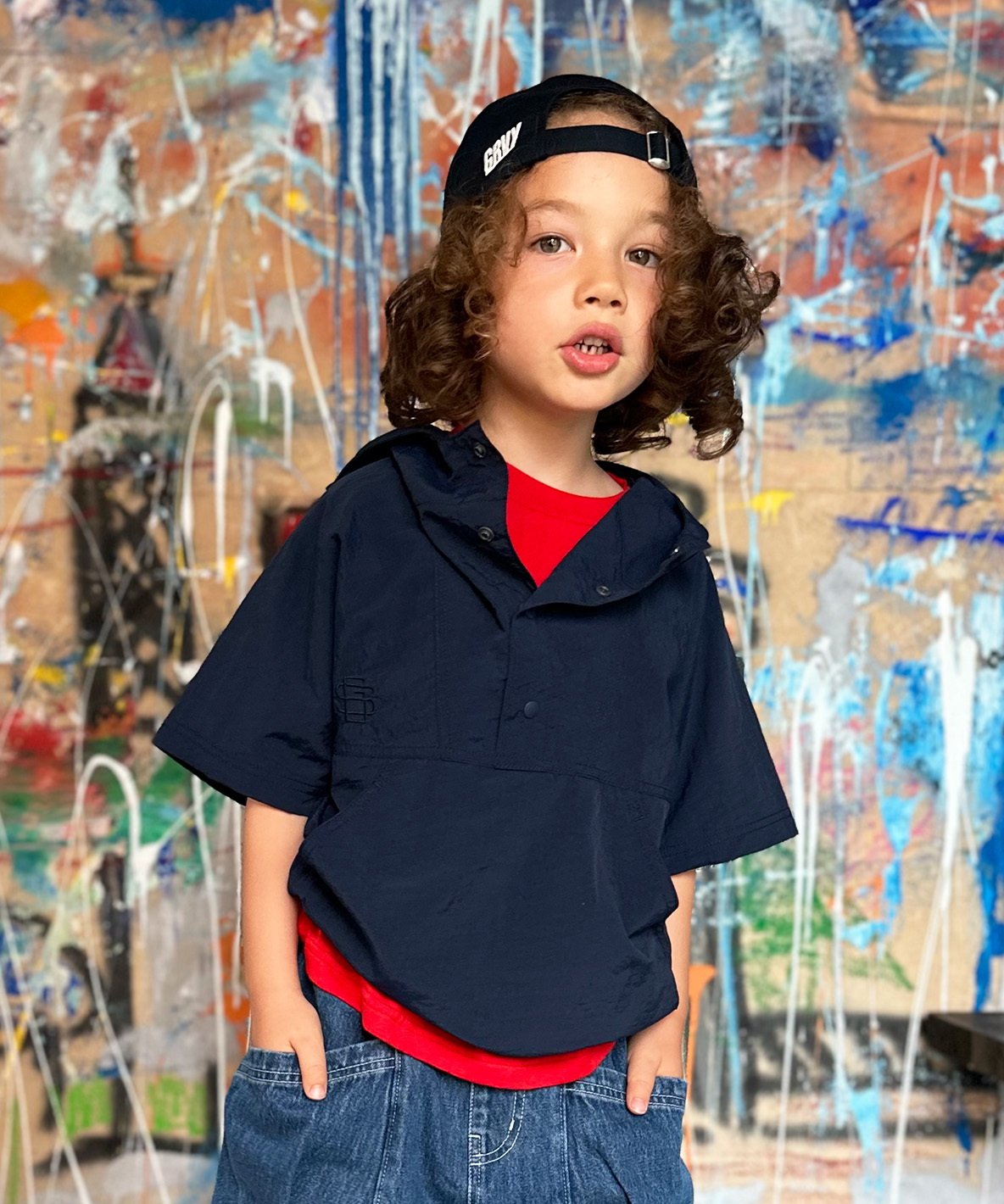 GROOVYCOLORS グルーヴィーカラーズ GROOVY COLORS Nylon Taffeta A ネイビー 100