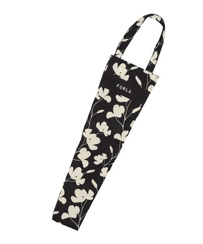 フルラ FURLA 傘袋 雨傘 長傘用 カメリア 白黒 花柄 レイングッズ 防水