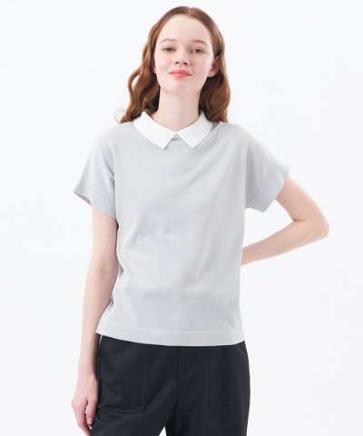 【Bicolor Knit Polo（バイカラーニットポロ）】ハーフスリーブ