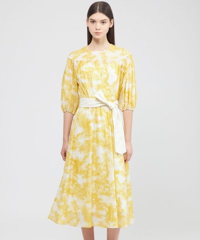 トワルドジュイプリント フレアドレス