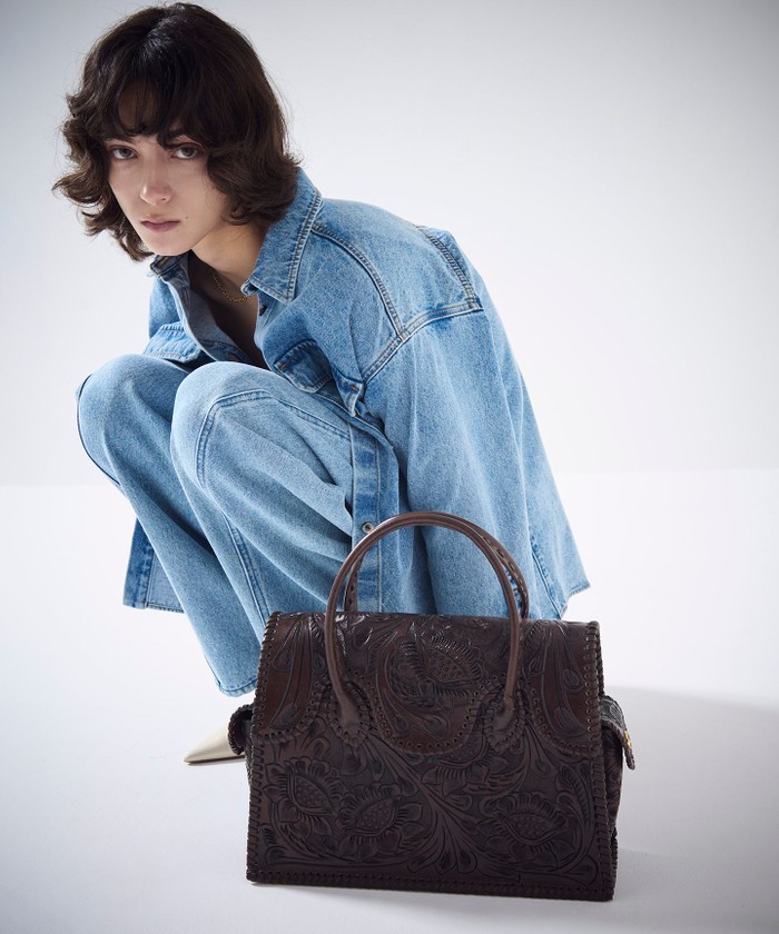 GRACE CONTINENTAL 春カラーハンドバッグ グレースコンチネンタル MetallicRSTH / GRACE CONTINENTAL | GRACE CONTINENTAL