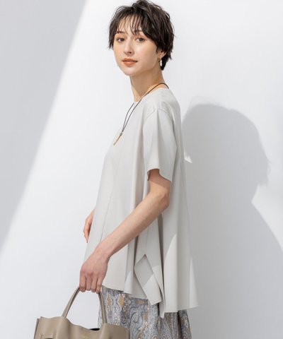 【GLOW6月号掲載/汗じみ防止】スムースデザイン フレア  Tシャツ