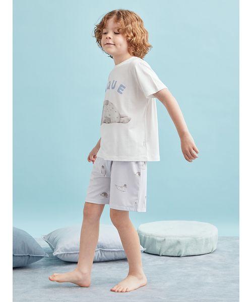 KIDS】【接触冷感】あざらし柄ショートパンツ(508131328)｜阪急