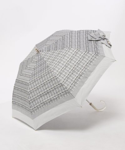 LANVIN en Bleu ランバンオンブルー 折りたたみ傘 ビジューリボン