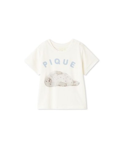 【BABY】【接触冷感】あざらしワンポイントTシャツ
