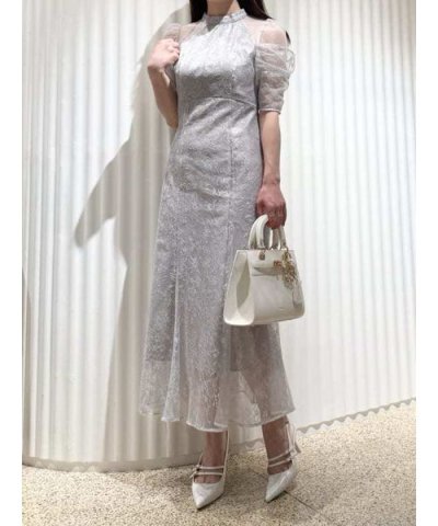 スパンコールレースドレス