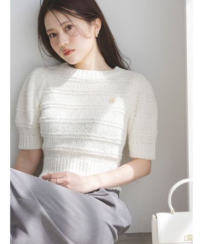 ファンシーヤーンニットプルオーバー