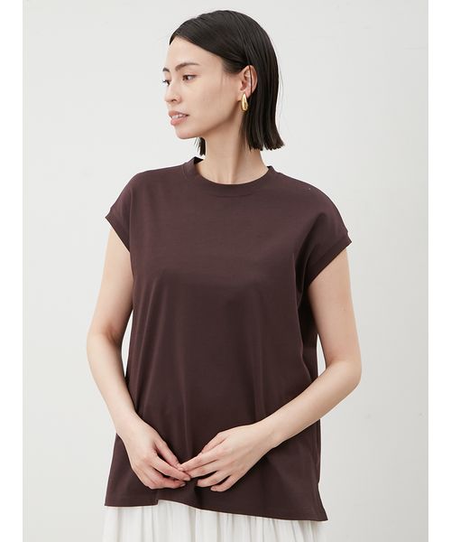 WEB限定カラー】ハイラインフレンチスリーブカットトップス