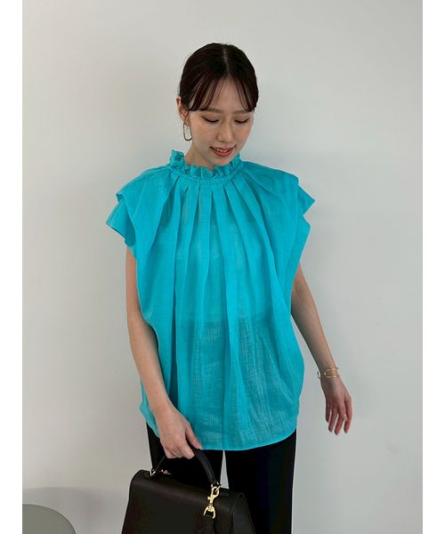 ミラオーウェン　ウォッシャブル】2WAYパフスリーブブラウス　完売品 ウォッシャブル】2WAYパフスリーブブラウス(508139175)｜阪急