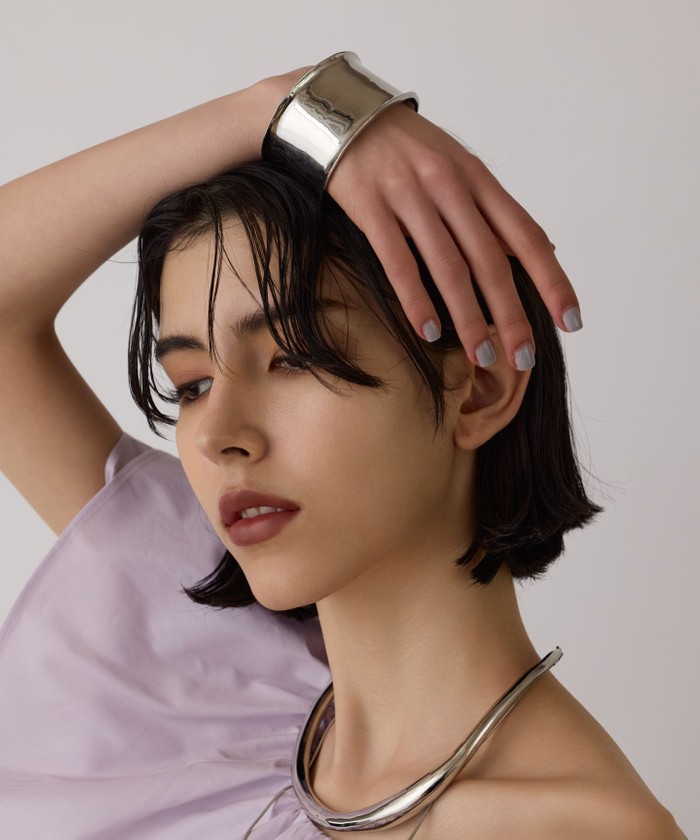 GRACECONTINENTAL メタルワイドカフ シルバー F GRACECONTINENTAL メタルワイドカフ シルバー F