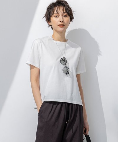 【洗える】ハイエンド クルーネック Tシャツ
