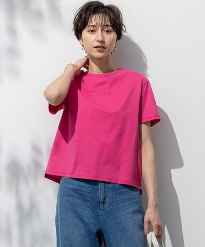 【洗える】ハイエンド クルーネック Tシャツ