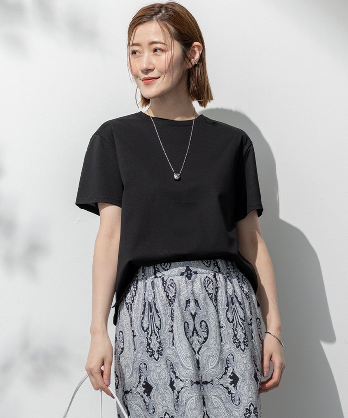 洗える】ハイエンド クルーネック Tシャツ(508140551)｜阪急
