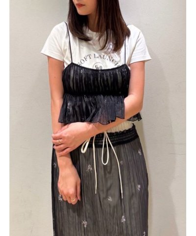 ビスチェレイヤードロゴTシャツ