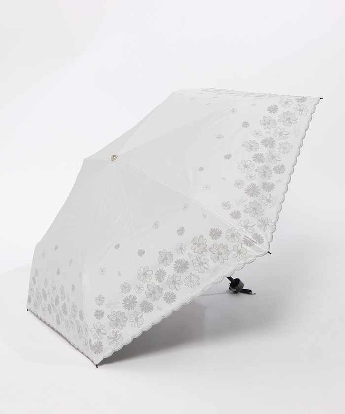 LANVIN en Bleu ランバンオンブルー 晴雨兼用日傘 折りたたみ傘 フ