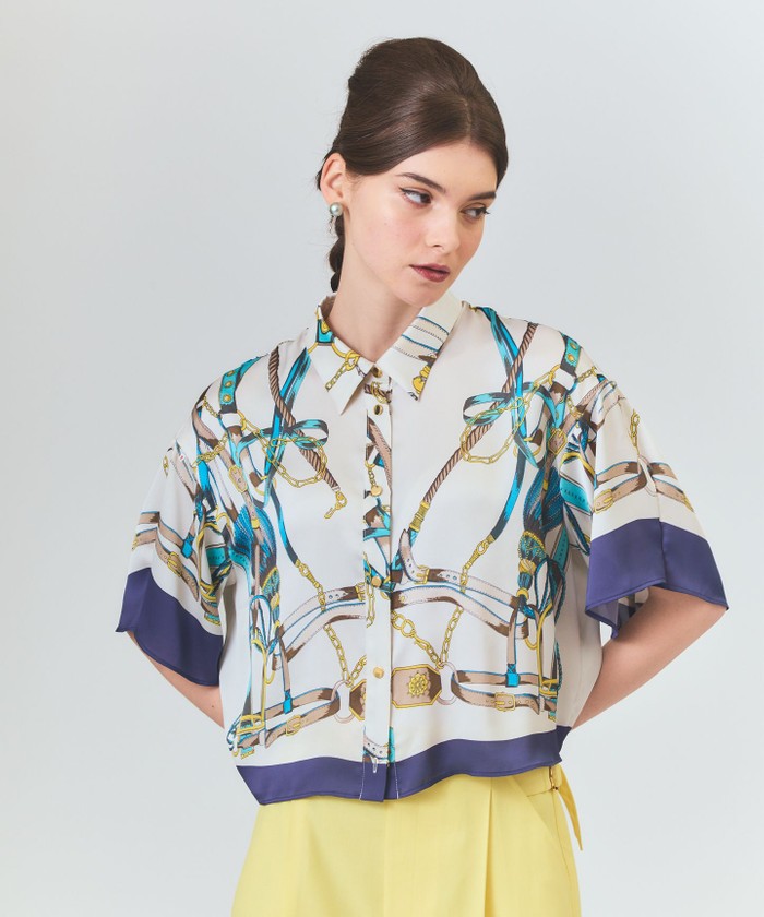 Grace continental グレースコンチネンタル シャツ チュニック GRACE CONTINENTAL / グレースコンチネンタル ティアードシャツ