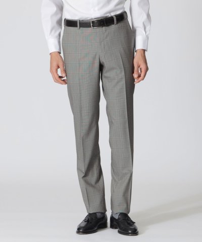 ウィンドウペン柄　ストレッチウールトロトラウザーズ