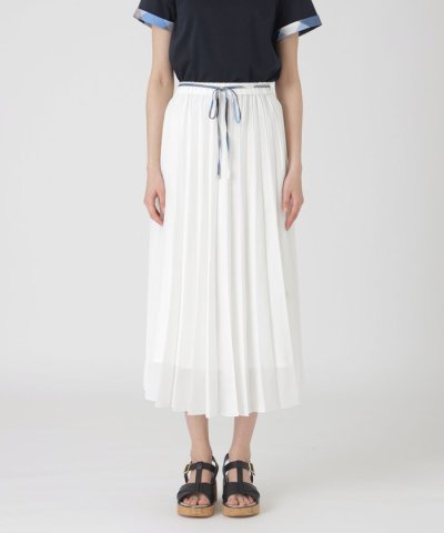ガーゼライクツイルプリーツスカート