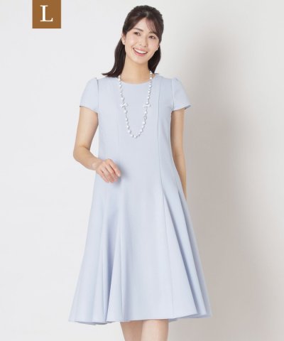 【L】シアサッカー パネルワンピース