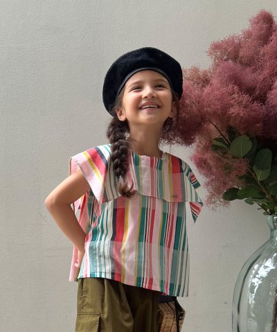 フィス FITH Dobby Striped Blouse