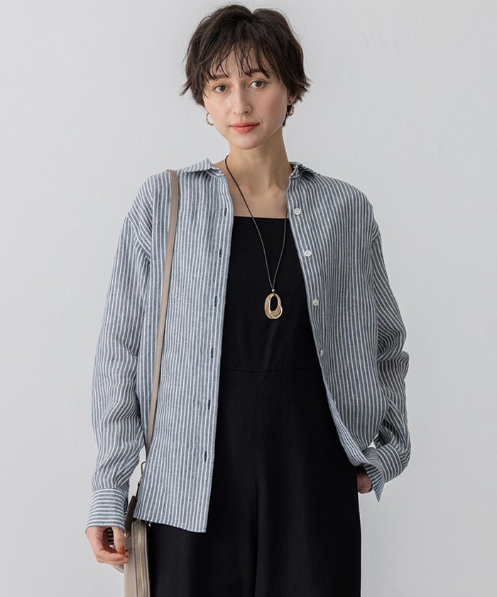 【杏さん着用】LIBECO ベーシック シャツ 杏さん着用】LIBECO ベーシック シャツ(508148551)｜阪急百貨店