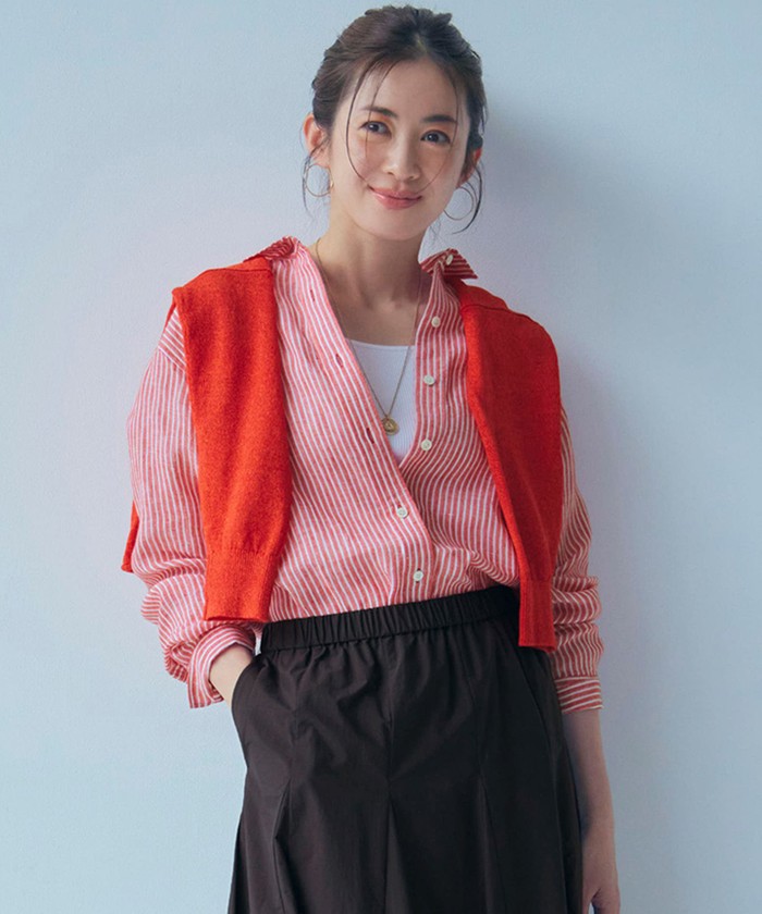 【杏さん着用】LIBECO ベーシック シャツ 杏さん着用】LIBECO ベーシック シャツ(508148551)｜阪急百貨店