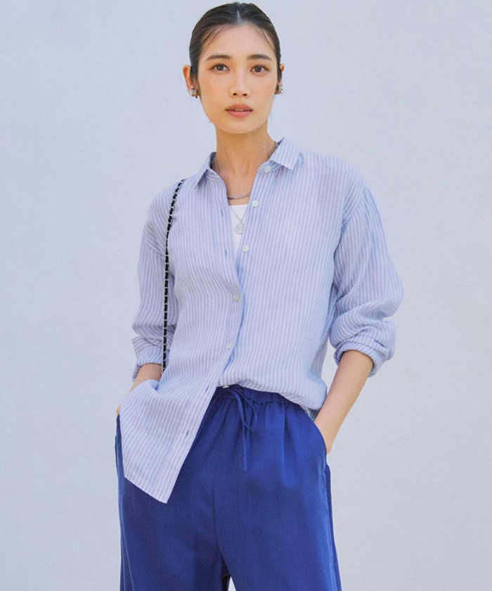 【杏さん着用】LIBECO ベーシック シャツ 杏さん着用】LIBECO ベーシック シャツ(508148551)｜阪急百貨店