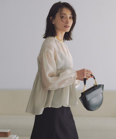 【杏さん着用/WEB&一部店舗限定カラーあり】ソフトオーガンジー ボリューム ブ