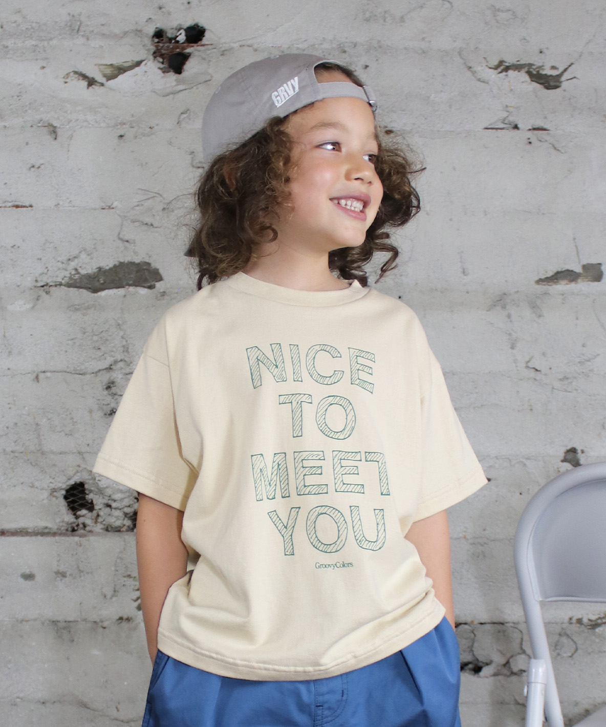 GROOVYCOLORS グルーヴィーカラーズ GROOVY COLORS NICE TO MEET YO ベージュ 160 GROOVYCOLORS グルーヴィーカラーズ GROOVY COLORS NICE TO MEET YO ベージュ 160