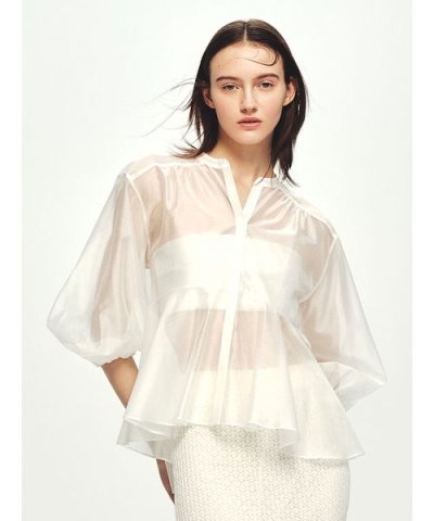 シアーフレアブラウス