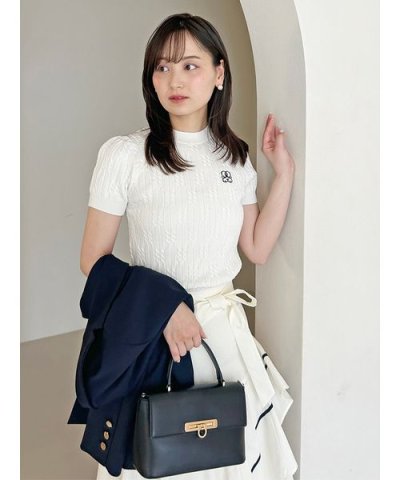 Sustainableワンポイントニットプルオーバー
