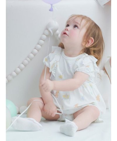【販路限定】【BABY】アニバーサリー柄ロンパース