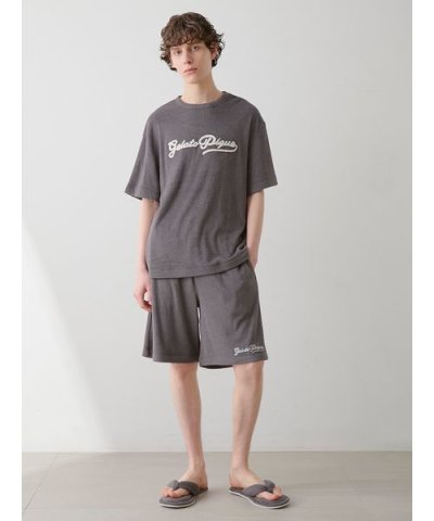 【HOMME】パイルロゴ刺繍ショートパンツ