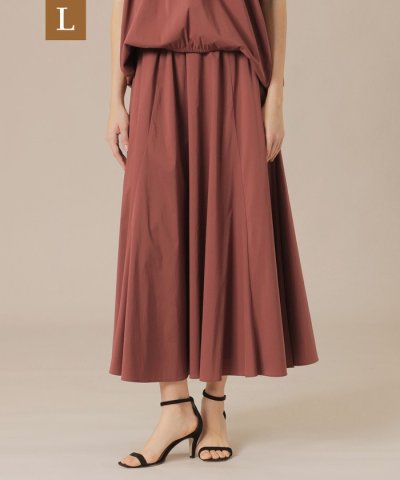 【L】コットンナイロンストレッチスカート