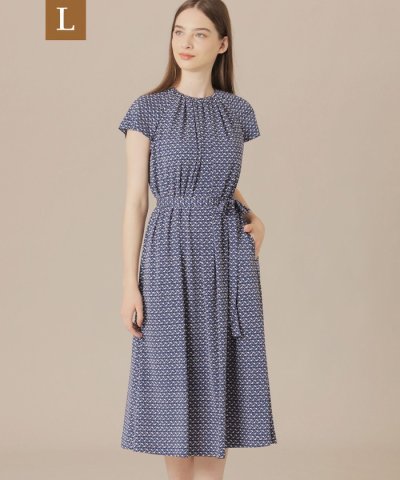 【L】【WEB・一部店舗限定】レードルプリントワンピース