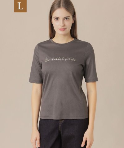 【L】【WEB・一部店舗限定】シャインリブTシャツ