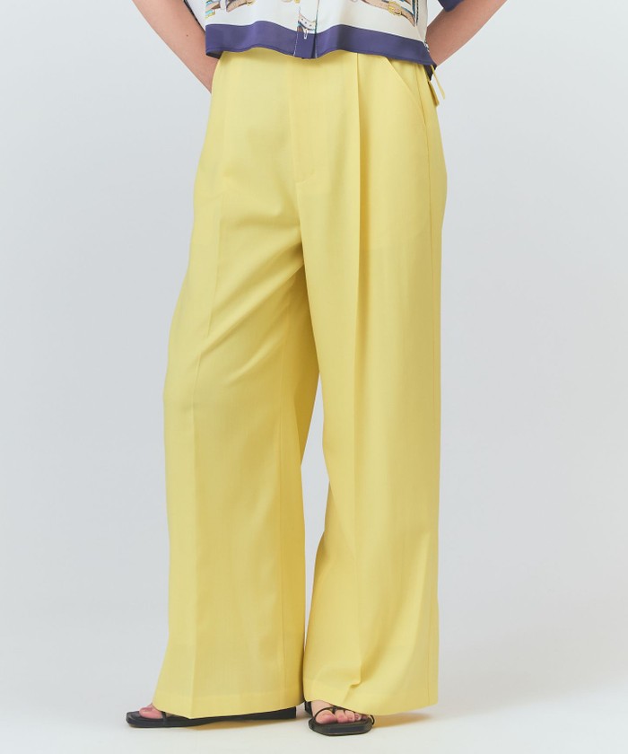 GRACECONTINENTAL マリンワイドパンツ イエロー 38