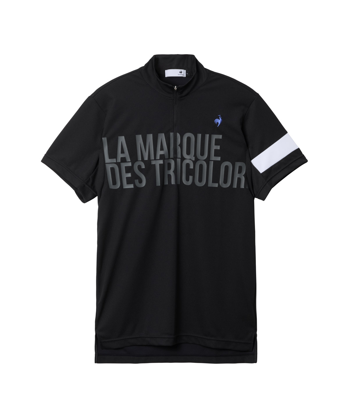 lecoqsportifgolf 【直営店限定】ハーフジップ半袖シャツ ブラック L