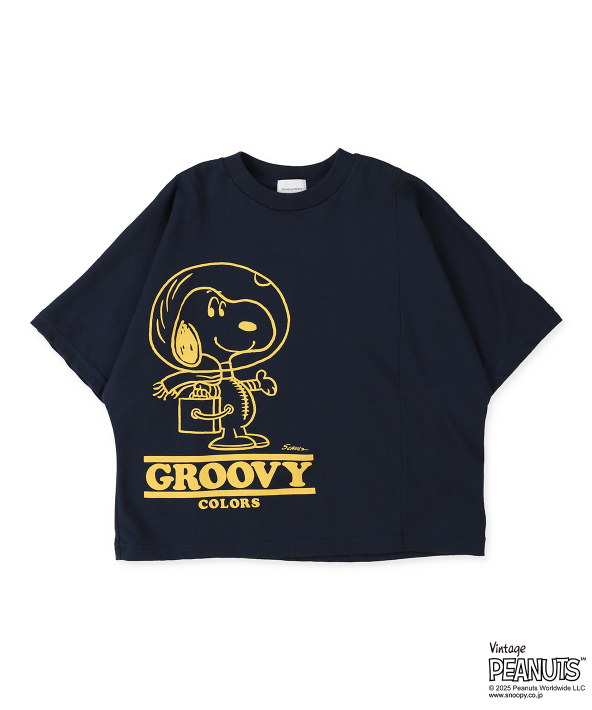 GROOVYCOLORS グルーヴィーカラーズ GROOVY COLORS SNOOPY Wide Tee ネイビー BM(90) GROOVYCOLORS グルーヴィーカラーズ GROOVY COLORS SNOOPY Wide Tee ネイビー BM(90)
