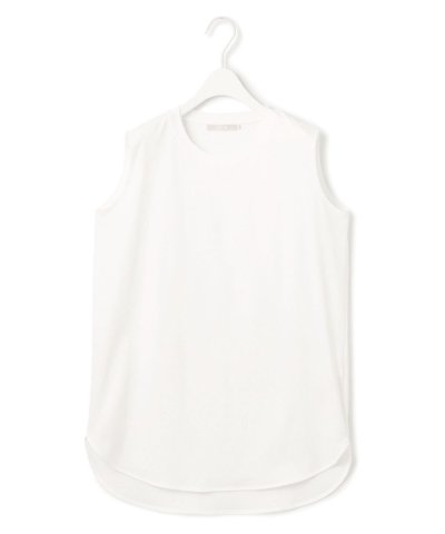 【接触冷感・洗える】コンパクトスムース ノースリーブ Tシャツ