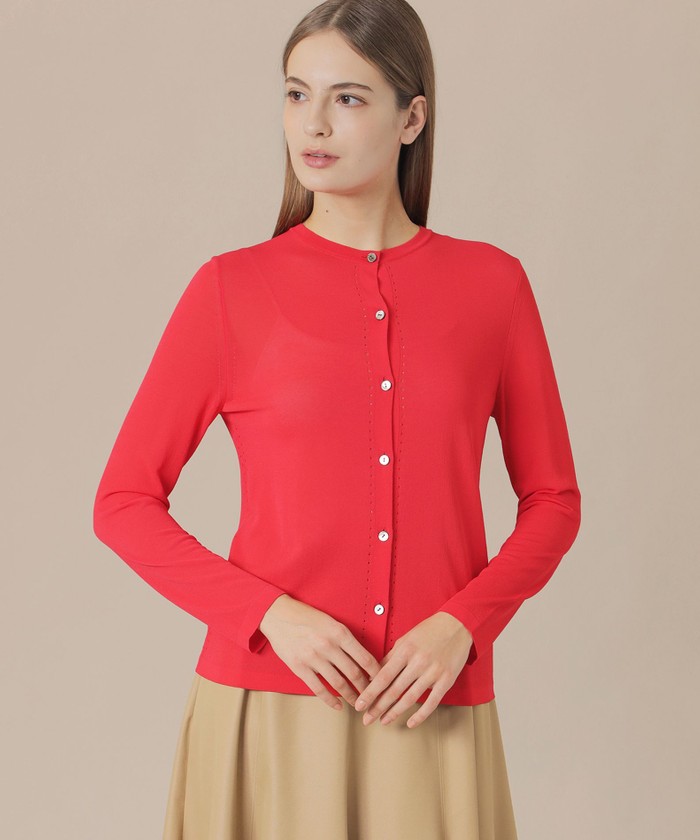 美品　マッキントッシュロンドン　コットン100リブニットカーディガン　141 カーディガン｜MACKINTOSH LONDON(Lサイズ)(マッキントッシュ