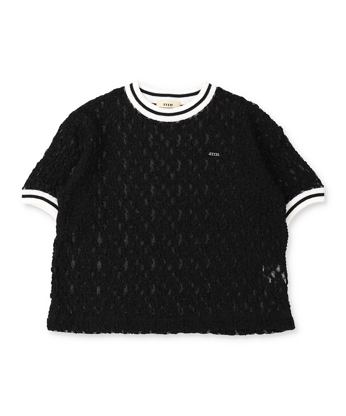 FITH フィス FITH Lace Tee ブラック 120 FITH フィス FITH Lace Tee ブラック 120
