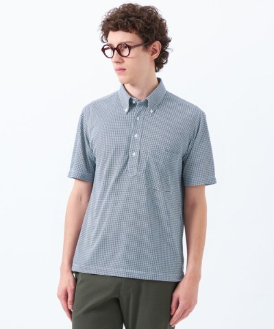 トロッター 鹿の子ジャージー プリント柄バリエーション ボタンダウンポロ