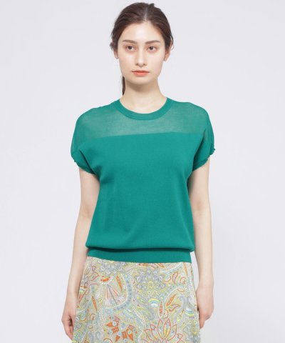 【ウォッシャブル】エアリーファインニット　プルオーバー (フレンチ)