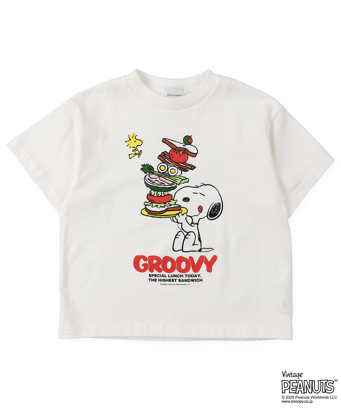 GROOVYCOLORS グルーヴィーカラーズ GROOVY COLORS SNOOPY SANDWICH ホワイト 100 GROOVYCOLORS グルーヴィーカラーズ GROOVY COLORS SNOOPY SANDWICH ホワイト 100