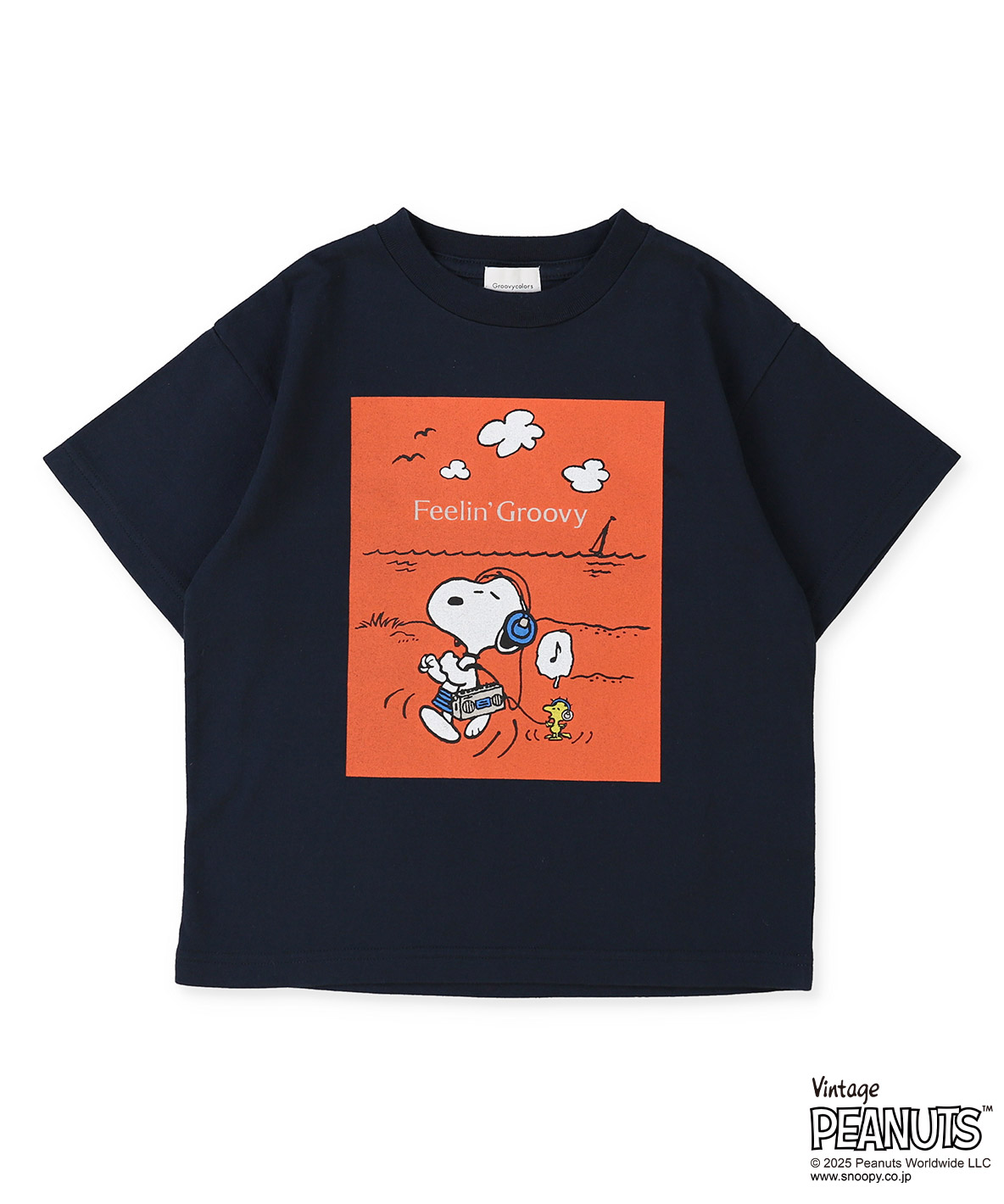 GROOVYCOLORS グルーヴィーカラーズ GROOVY COLORS SNOOPY BEACH Te ネイビー MM(Mens-M)/M GROOVYCOLORS グルーヴィーカラーズ GROOVY COLORS SNOOPY BEACH Te ネイビー MM(Mens-M)/M